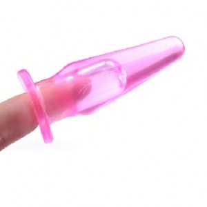 Mini Plug with Finger Hole Pink